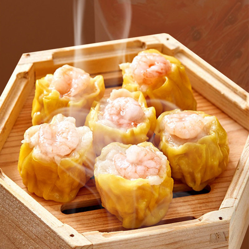 Cantonese Po Factory Tea House Frozen Food Hong Kong-style Dim Sum Semi-finished Breakfast Shrimp Sold Dry Steamed Cantonese-style Breakfast
