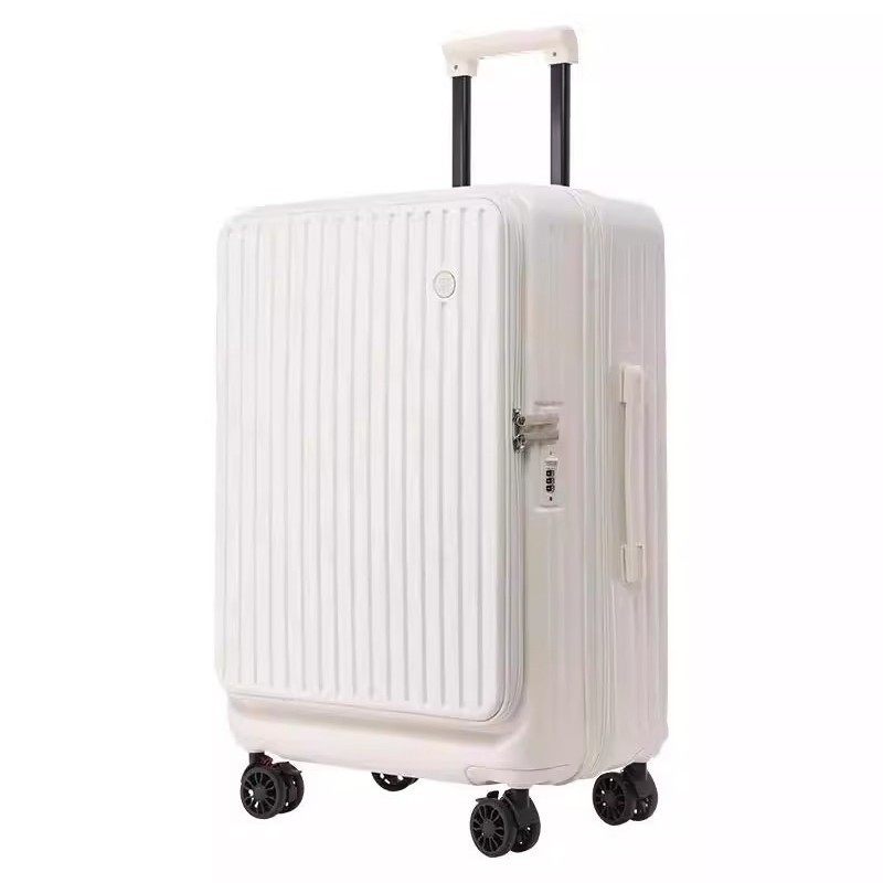 Side Opening Suitcase, Password Lock, Front Opening, Multifunctional Suitcase, 26inch Zipper, Anti-Fall, Large Capacity Trolley Case