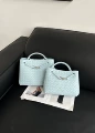 Light blue silver buckle-