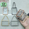 Pt Mini D Pendant Geometric Welding Simple European Style Gold Silver Black Red Copper Copper Dried Flower Clip Metal Photo Frame Factory