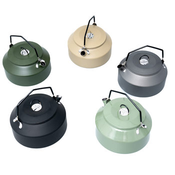 Outdoor kettle camping stool baking paint with teapot tea making special outdoor kettle camping tea set Pot cookware