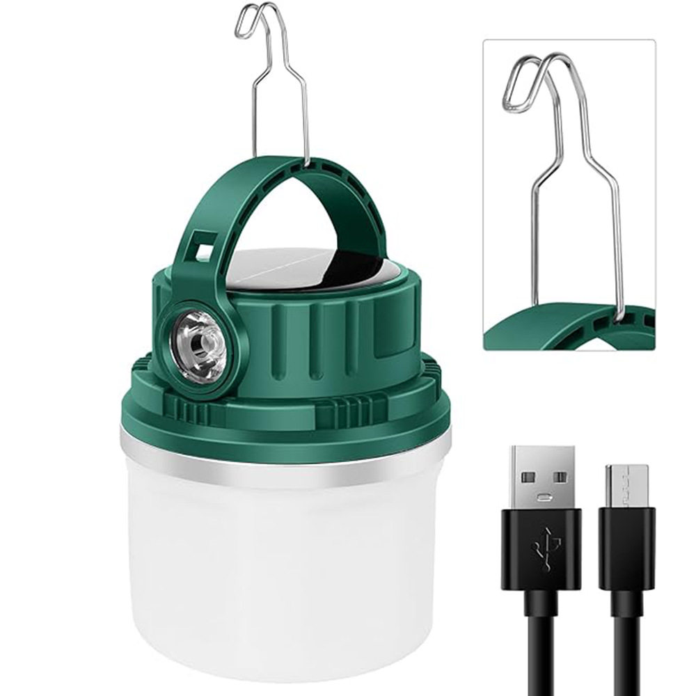 Cross-border Solar Camping Lamp Multifunctional Camping Tent Lamp Horse Lamp Rechargeable Portable Lamp Household Bulb Lamp