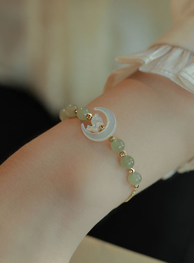 本命年手链天然和田玉送女友礼物