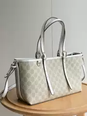 G Brand Elegant Emblem Medium-Sized Shoulder Bag, Underarm Bag, Single Shoulder Crossbody Bag, Handbag, Rubber Print Tote Bag