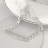 Fashionable and High-End Accessories, Glossy Silver-Plated Bracelets, Jewelry for Men and Women, Trendy Niche Jewelry