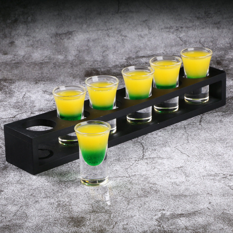 shot imitation wood bullet glass white wine glass wild gig b52 cocktail spirits glass wine glass suit ktv cup holder
