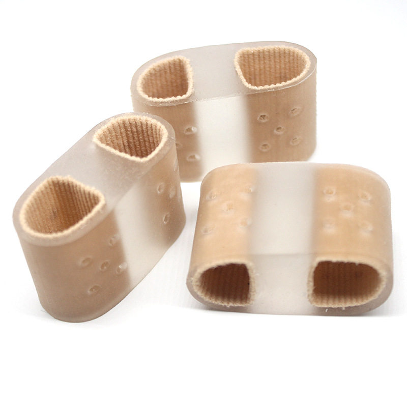 Thumb valgus big foot bone overlapping toe separator toe splitter men's and women's fiber double hole breathable toe orthopedic