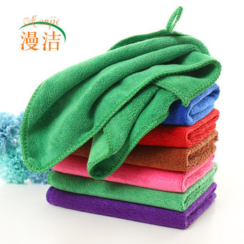 400g/㎡ microfiber square thickened absorbent towel kitchen cleaning cloth car wash car towel wholesale