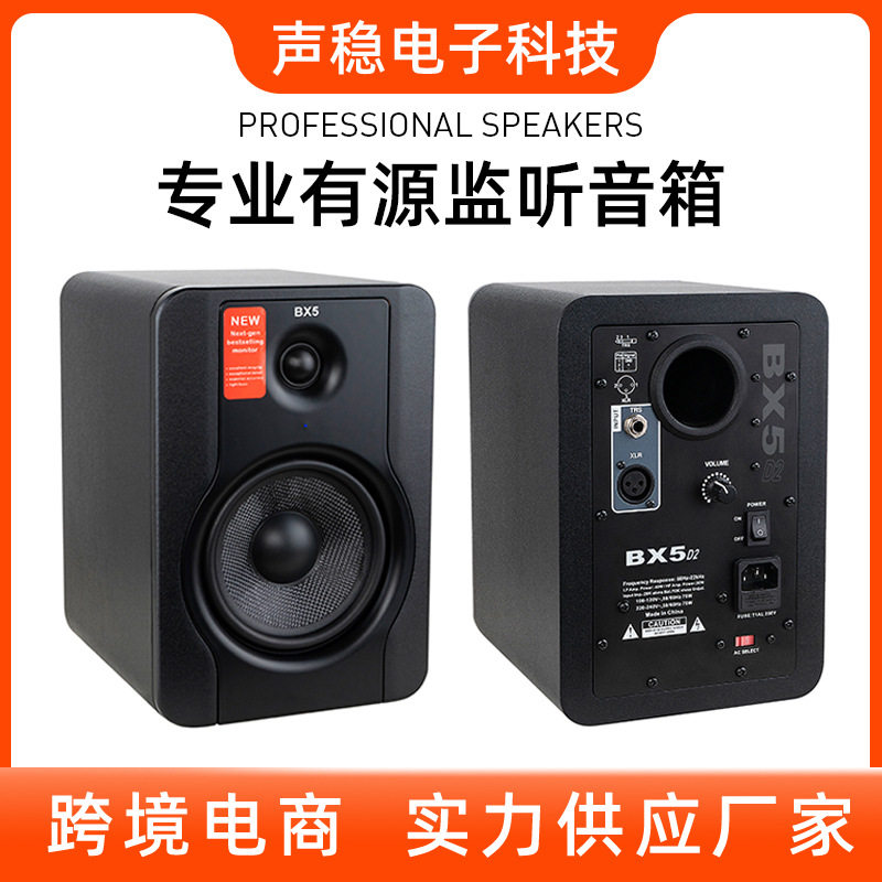 BX5 D2 professional active monitor speaker multi-functional hall monitor speaker single 5-inch