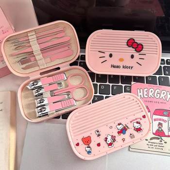 Cute Nail Clipper Set for Female Students, Nail Clippers for Students, Cartoon Manicure Tools, Complete Set
