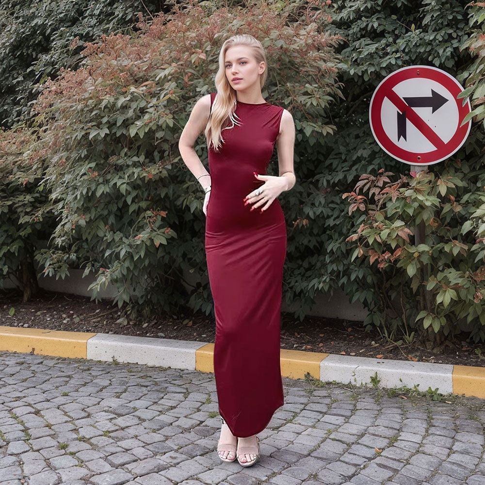 Summer Womens Bodycon Dress Sexy Backless Hollow Design Waist Cinching Trendy Evening Wear Wholesale Available