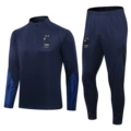 2223 french royal blue sleeve print
