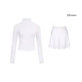 White short skirt short jacket suit