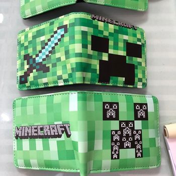 My world wallet coin purse hard work afraid of wallet student male and female wallet Minecraft peripheral wallet