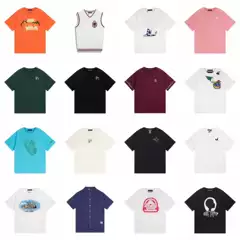 Correct Version. High-End Version. Lv Short-Sleeve 25 New Model Intarsia Jacquard Cotton Knit Short-Sleeve T-Shirt, Unisex