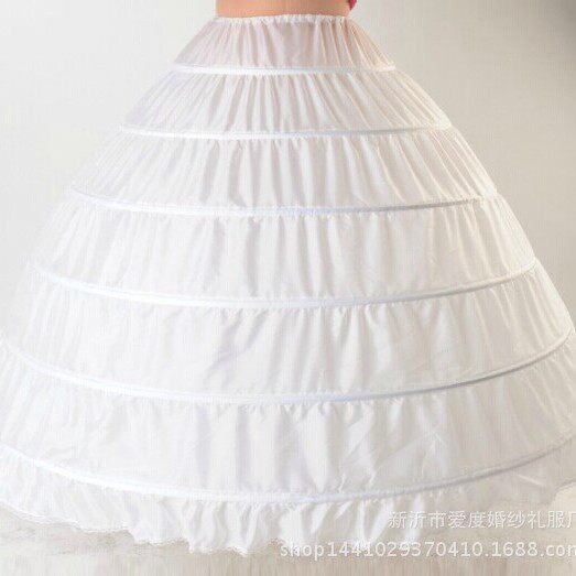 Wholesale Export Six-Steel Skirt Support Wedding Dress Tutu Performance Clothing Petticoat 6-Circle Gauze-Free Enlarged Skirt Factory Direct Sales 9306