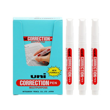 Japanese UNI Mitsubishi Correction Fluid Students Use Hand-painted Handwriting Pen to Eliminate Handwriting Plastic Head Correction Pen