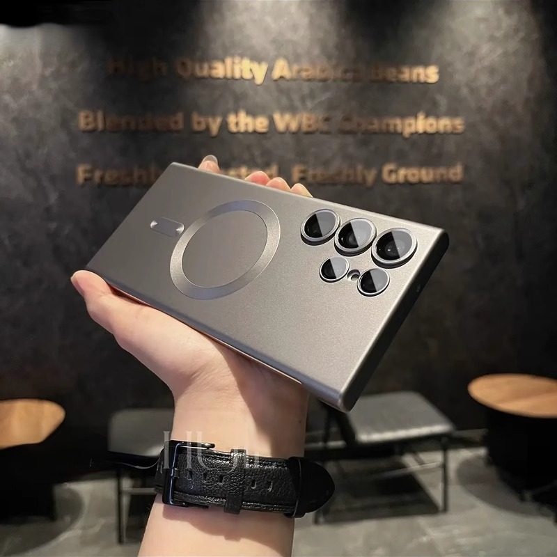 Frosted No Frame for Samsung s25ultra Phone Case New GalaxyS24ultra Magnetic Protective Cover