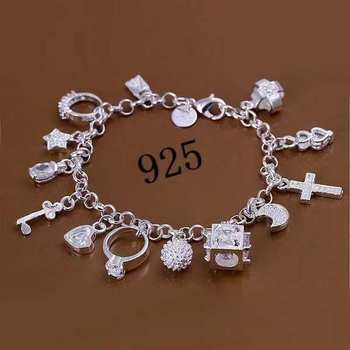 Fashionable Thirteen-Piece Pendant Bracelet for Women, Multi-Element Diamond-Studded Bracelet for Men, Cross-Border Jewelry Source Factory Wholesale Chain