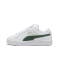 Leather white and green