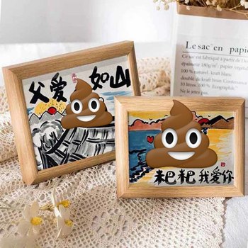 Father's Day Funny Photo Frame Desktop Father's Love Like a Mountain Ornament Daddy I Love You Photo Frame Table Casual