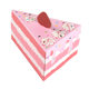 Triangle Cake Shape Birthday Party Creative Gift Box in stock Pink Cute Wedding Candy Table Candy Box