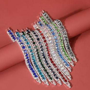 New Cross-Border Diamond Bracelets, Foreign Trade Street Stalls Wholesale Supply, Fashionable Temperament Hand Accessories, Factory Direct Sales Jewelry Wholesale