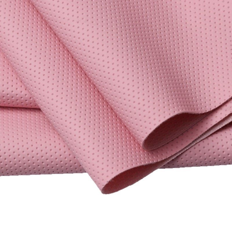 In-Stock 1.4m Frosted Half-Hole Pattern Leather Glasses Case Soft Fabric Elastic Fabric Base Pvc Faux Leather Material New