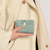 Cute zipper card holder Women's Small New Frosted id bag multi-card large capacity Student women's card holder wallet