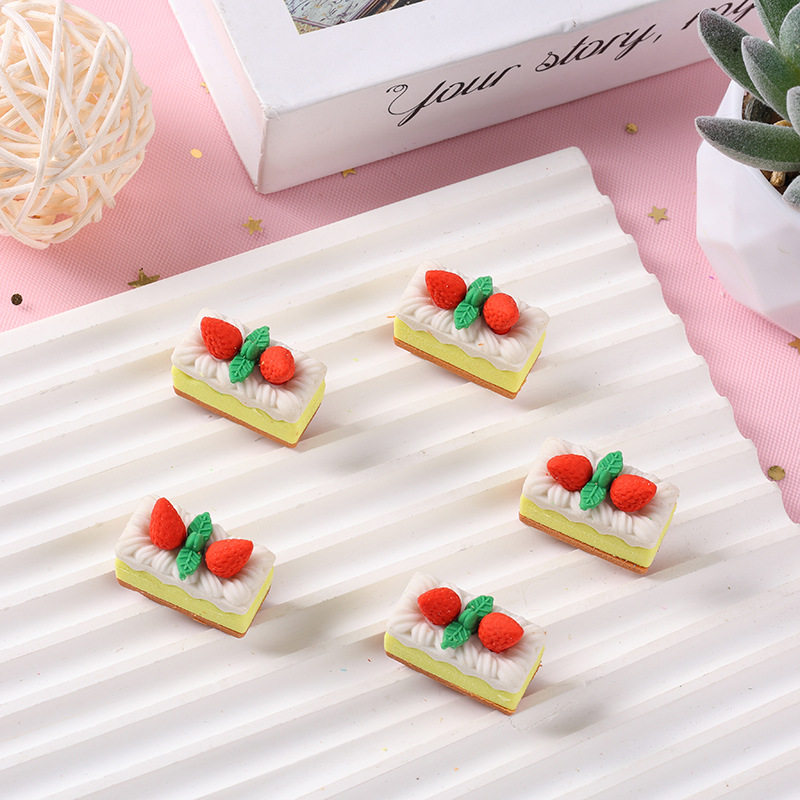 Creative Children's Detachable Food Erasers Stationery Dessert Cake Erasers Children's Day Gifts Prizes Christmas