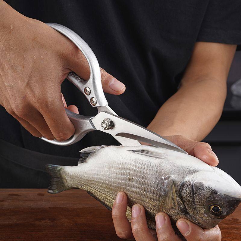 Scissors SK5 Scissors All Stainless Steel Household Kitchen Scissors Chicken Duck Fish Bone Strong Household Aluminum Alloy Handle Scissors