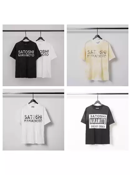2026 Correct Version of Satoshi Trendy Brand High Street Retro Washed Distressed Printed Loose Cotton Short-Sleeved T-Shirt