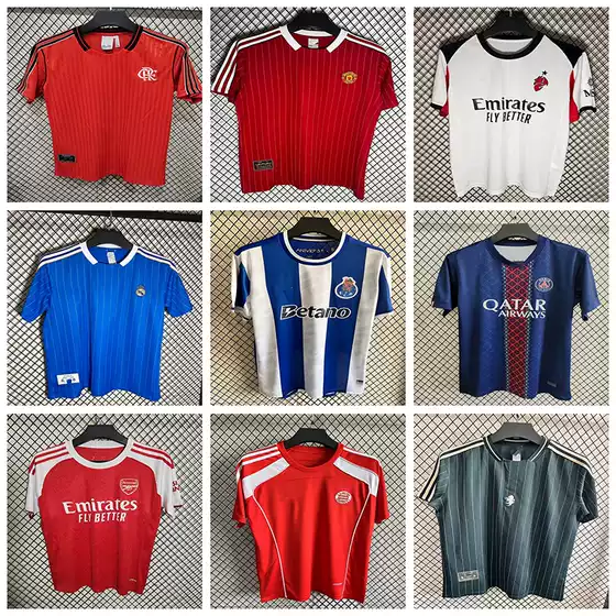 2526 Arsenal Football Jerseys Juventus Bayern Munich Manchester United Marseille Real Madrid Chelsea Ac Fan Short-Sleeved Wholesale Cross-Border
