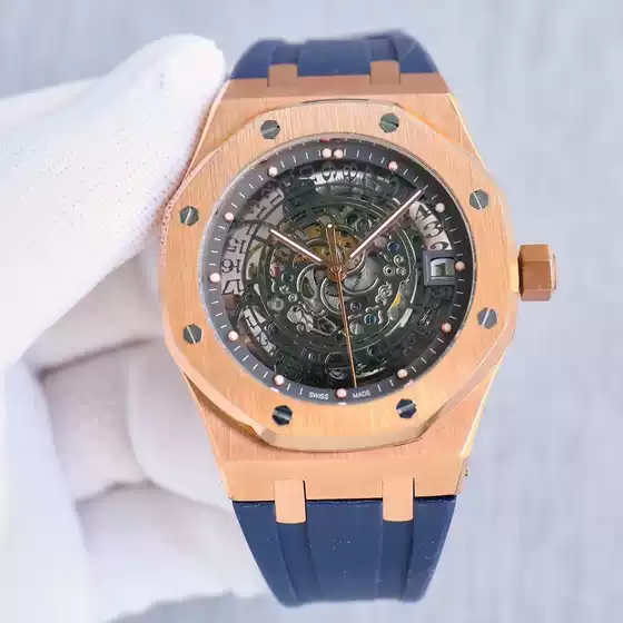 Royal Oak Offshore Fully Automatic Skeleton Automatic Mechanical Watch with Luminous Hands for Men