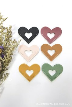 Heart-to-Heart Bookmark Mini Portable Gift Heart-shaped Bookmark Book Page Clip Book Corner Protective Cover Valentine's Day Bookmark