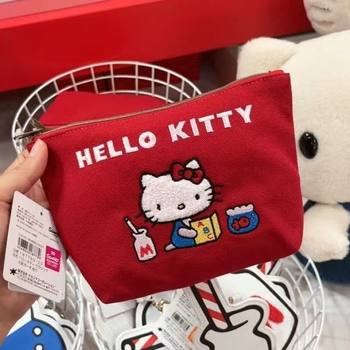 Japanese Hello Kitty Retro Kitty Western Style Storage Bag 50th Anniversary Limited Shoulder Handbag Coin Purse