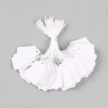 500 Sheets/Pack Jewelry Paper Cards Cross-Border Fine Cotton Thread Handwritten Blank Hang Tags Jewelry Price Tag Hang Tags
