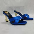 Royal blue silk 8cm