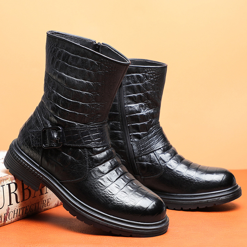 (Mới) Mã A4961 Giá 1380K: Giày Boot Martin Nam Wetde Hàng Mùa Xuân Thu Đông Ma Sát Chống Trượt Dày Ấm Giày Dép Nam Chất Liệu Vải Bông G04 Sản Phẩm Mới, (Miễn Phí Vận Chuyển Toàn Quốc).