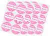 Pink round fragile label round fragile sticker for shipping mailing envelope carton tray adhesive label