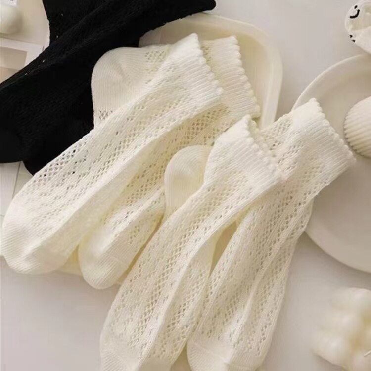 socks, women's summer thin solid color cotton socks, deodora...