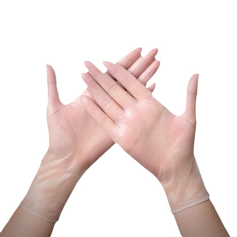 Wanli Disposable Pvc Gloves, Thickened, Food-Grade, Catering, 100 Pieces, Kitchen Dishwashing, Durable Massage Gloves