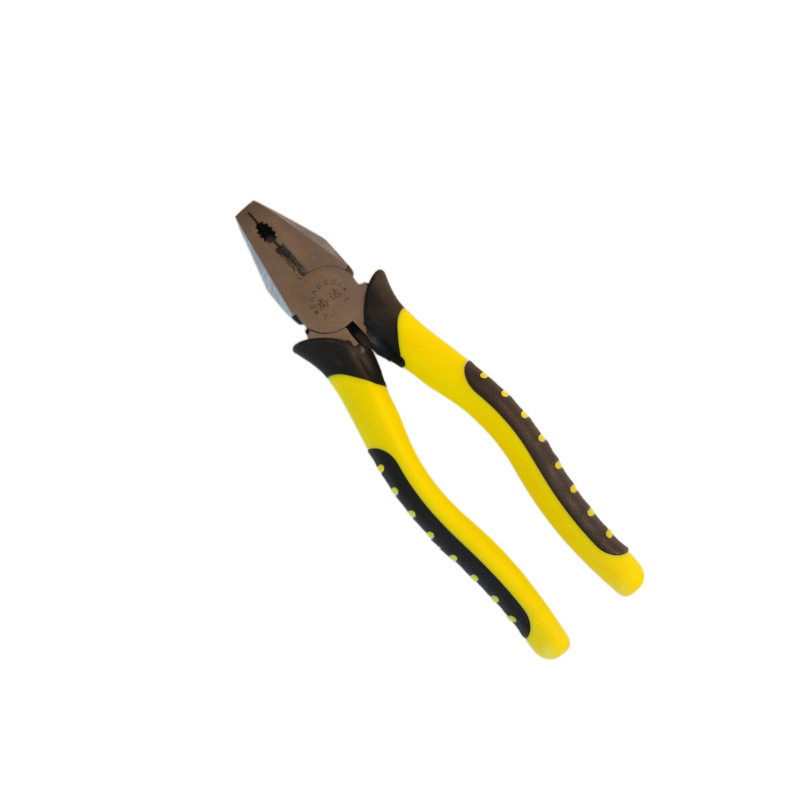 虎皮柄8寸钢丝钳多功能手动老虎钳子五金工具家用钢丝钳剥线钳