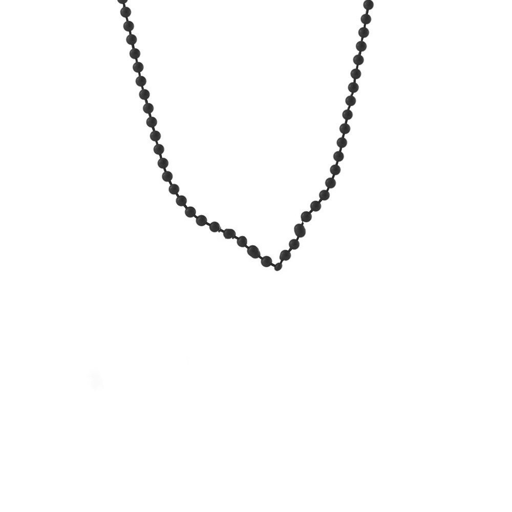 European and American Cross-Border Hot-Selling Copper Bead Chain Dopamine Spray Paint Colorful Bead Chain Trendy Brand Women's Sweater Chain