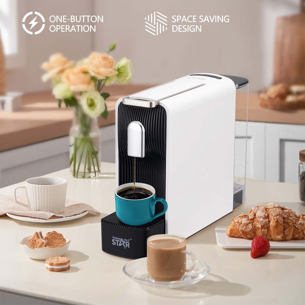 Winning Star Cross-Border Home 1200W Italian Single System Capsule Coffee Machine Coffee Machine