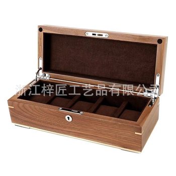 Piano Paint Jewelry Box Wooden Storage Box Earrings Ring Jewelry High-End Jewelry Black Walnut Watch Box
