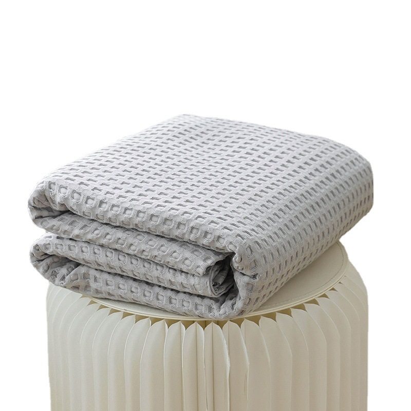 Cotton Waffle Cotton Blanket Gauze Blanket Pure Cotton Towel Quilt Air Conditioning Blanket Office Nap Blanket Wholesale