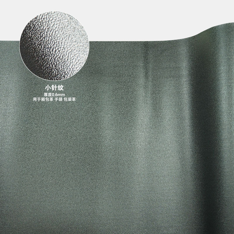 Leather Factory 0.6 Thick Adhesive-Backed Knitted Base Matte Fine-Grained Small-Grained Wallet Lining Notebook Pvc Leather Material