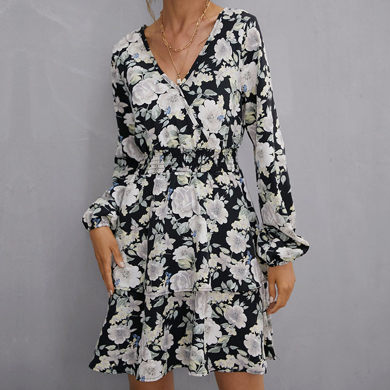 Fashionable Womens Long Sleeve Dress Slim Fit Elegant Design Spring and Autumn Wear Wholesale Available