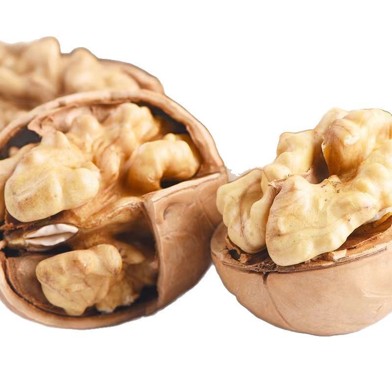 Paper-Skinned Walnuts in Stock Wholesale 185 Xinjiang Walnuts New Crop Thin-Skinned Walnuts Paper-Skinned Original Flavor Raw Walnuts Can Be Shipped on Behalf of Others
